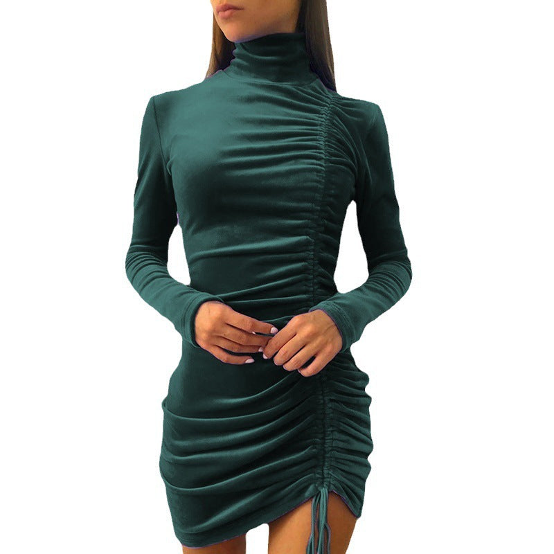 Women Velvet Bodycon Dress Ivyshape