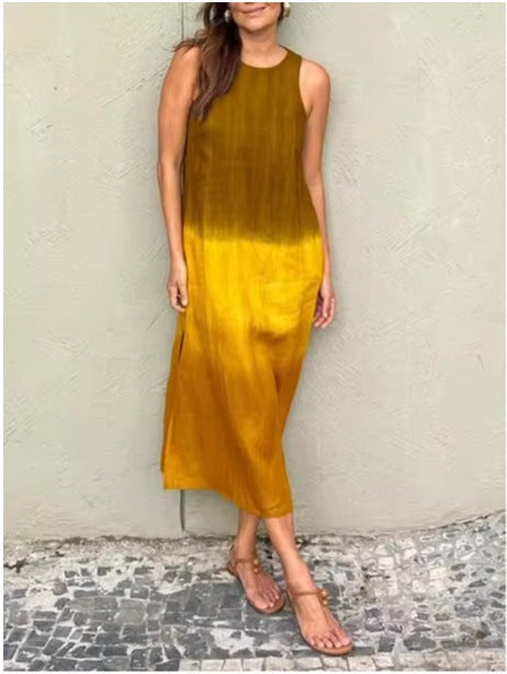 Ladies Elegant Sleeveless Maxi Dress Ivyshape