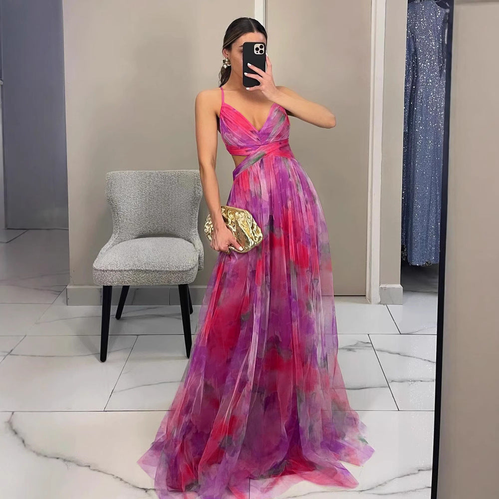 Women Floral Maxi Dress Ivyshape