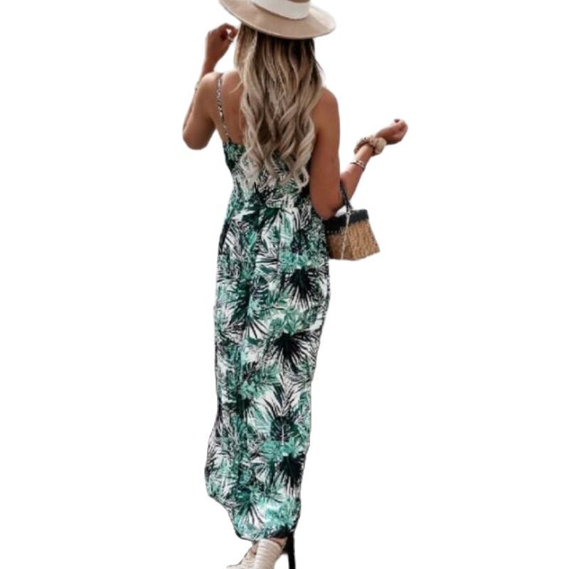 Women's Adjustable Spaghetti Strap Maxi Dress Ivyshape