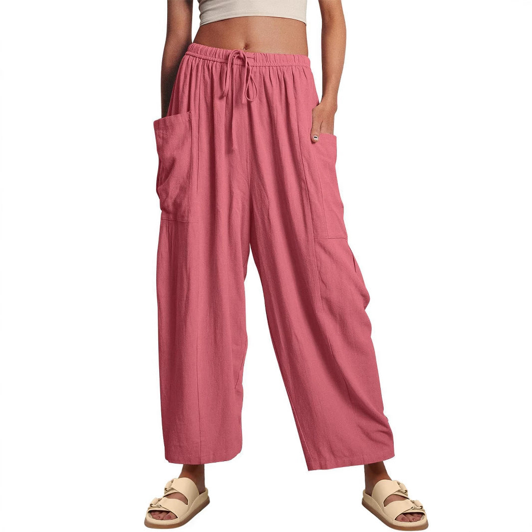 Ladies stylish comfortable cargo pants Ivyshape