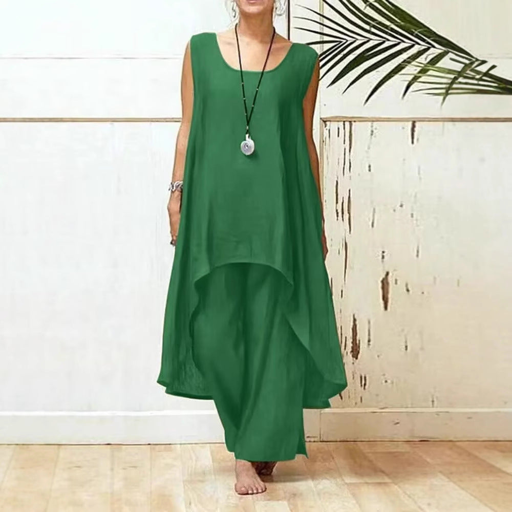 Women's Flowing Tunic Maxi Jumpsuit Ivyshape
