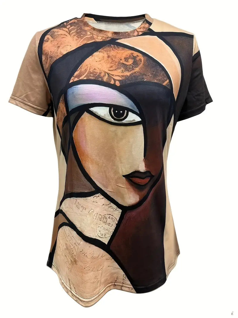 Women's Artistic Graphic T-Shirt Ivyshape