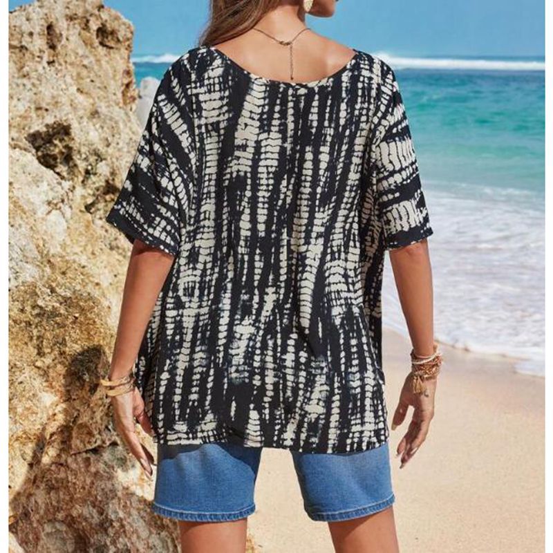 Women's Casual Beach Top with Asymmetric Cut Ivyshape