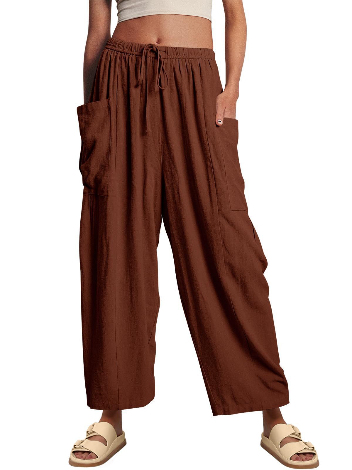 Ladies stylish comfortable cargo pants Ivyshape