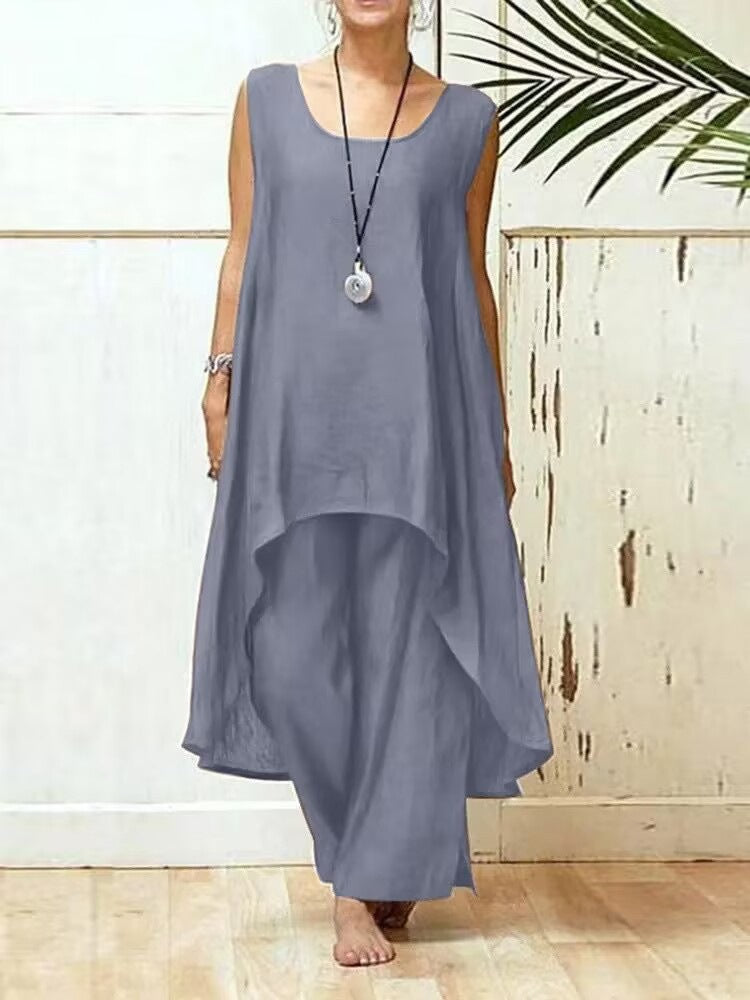 Women's Flowing Tunic Maxi Jumpsuit Ivyshape