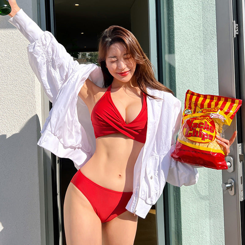 Women’s triangle bikini with refined knot design and high-cut briefs Ivyshape