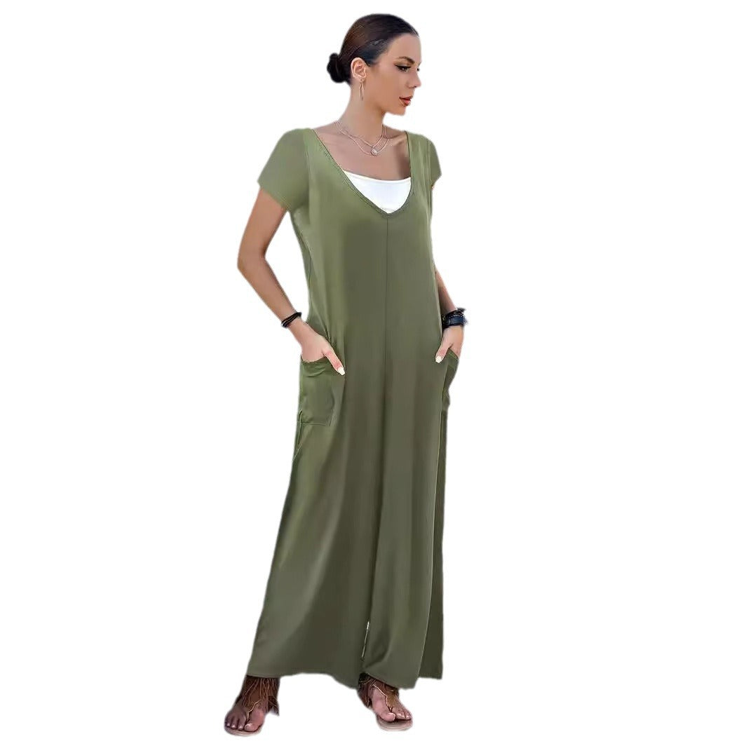 Women Comfortable Jumpsuit with Pockets Ivyshape
