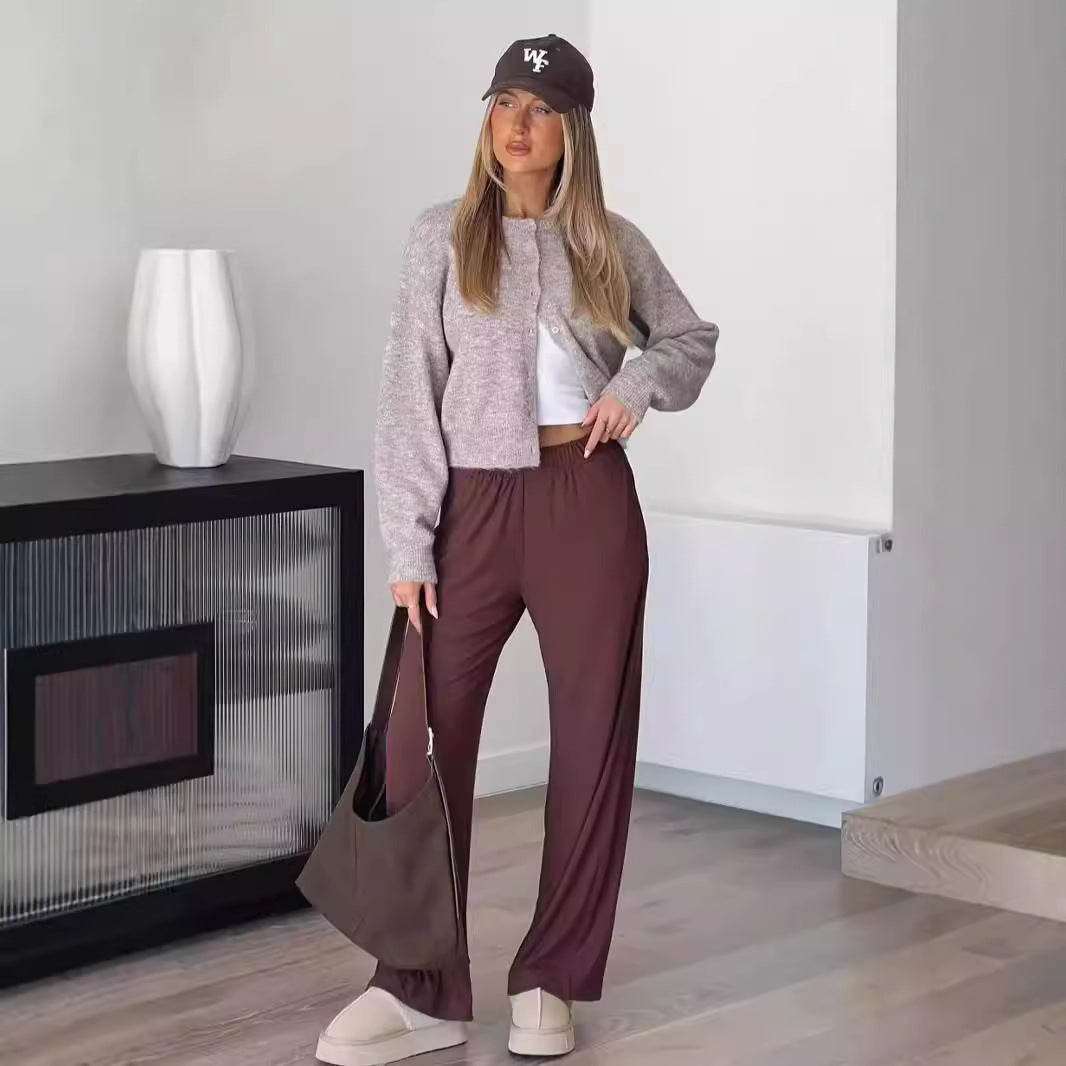 Women's Flowing Loose Lounge Pants Ivyshape
