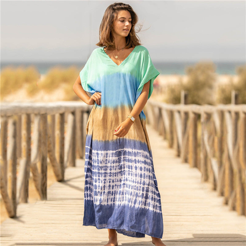 Ladies Maxi-Maxi dress with versatile cut Ivyshape