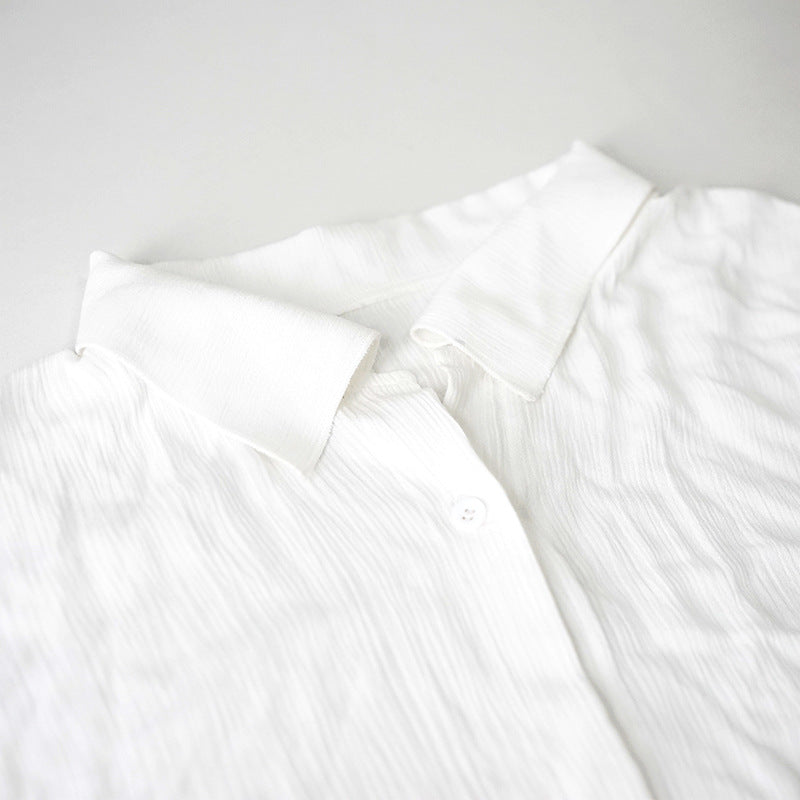 Women's casual oversized blouse made of breathable fabric Ivyshape