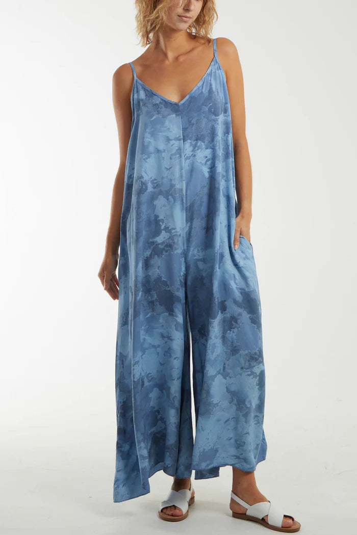 Women's Flowing Maxi Dress with Adjustable Straps Ivyshape