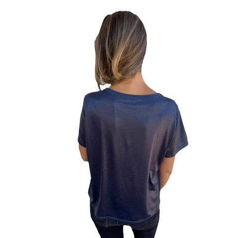 Ladies Shiny Short Sleeve Tee Ivyshape