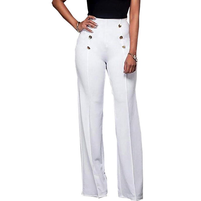 Ladies High-Waisted Tailored Trousers Ivyshape