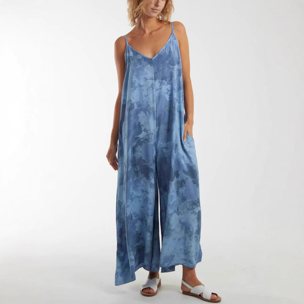 Women's Flowing Maxi Dress with Adjustable Straps Ivyshape