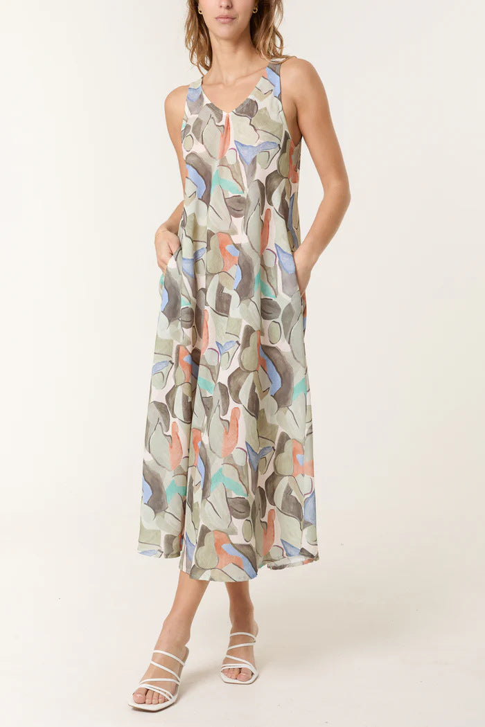 Women's art-inspired maxi dress Ivyshape