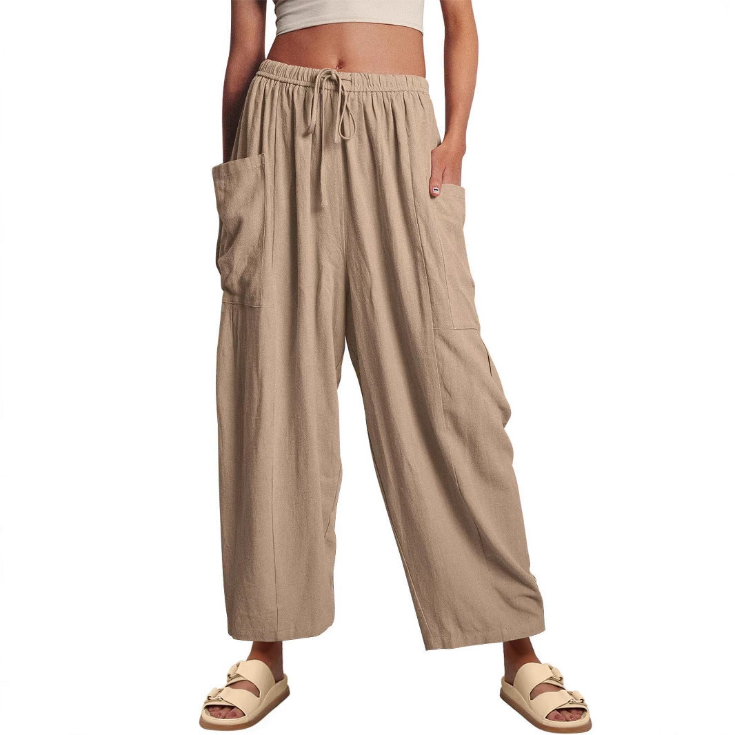 Ladies stylish comfortable cargo pants Ivyshape