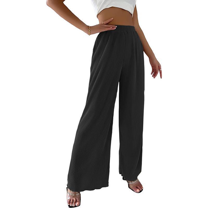Women's Flowing Pleated Wide-Cut Pants Ivyshape
