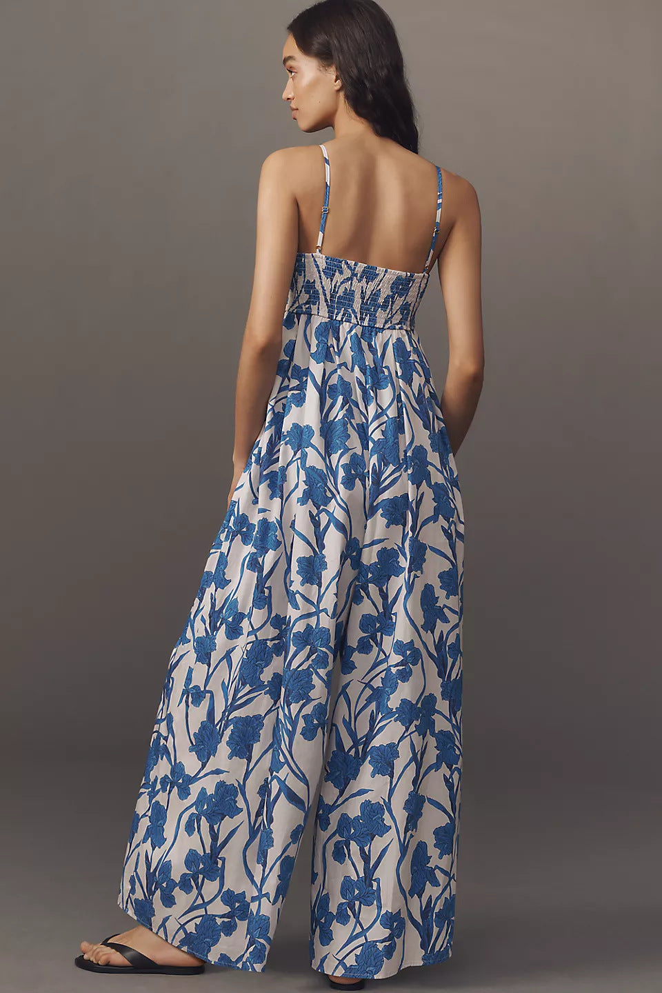 Women Elegant Flower Maxi Jumpsuit Ivyshape