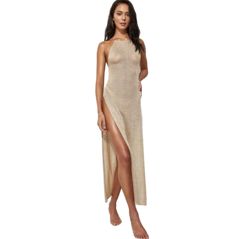 Women's Maxi Dress with Side Slit Design Ivyshape