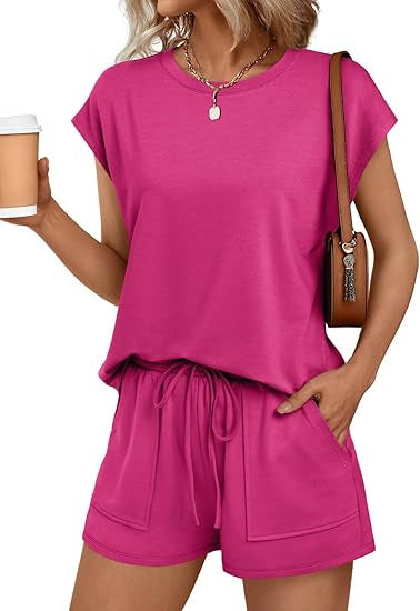 Women's Relaxed Fit Top and Shorts Set Ivyshape