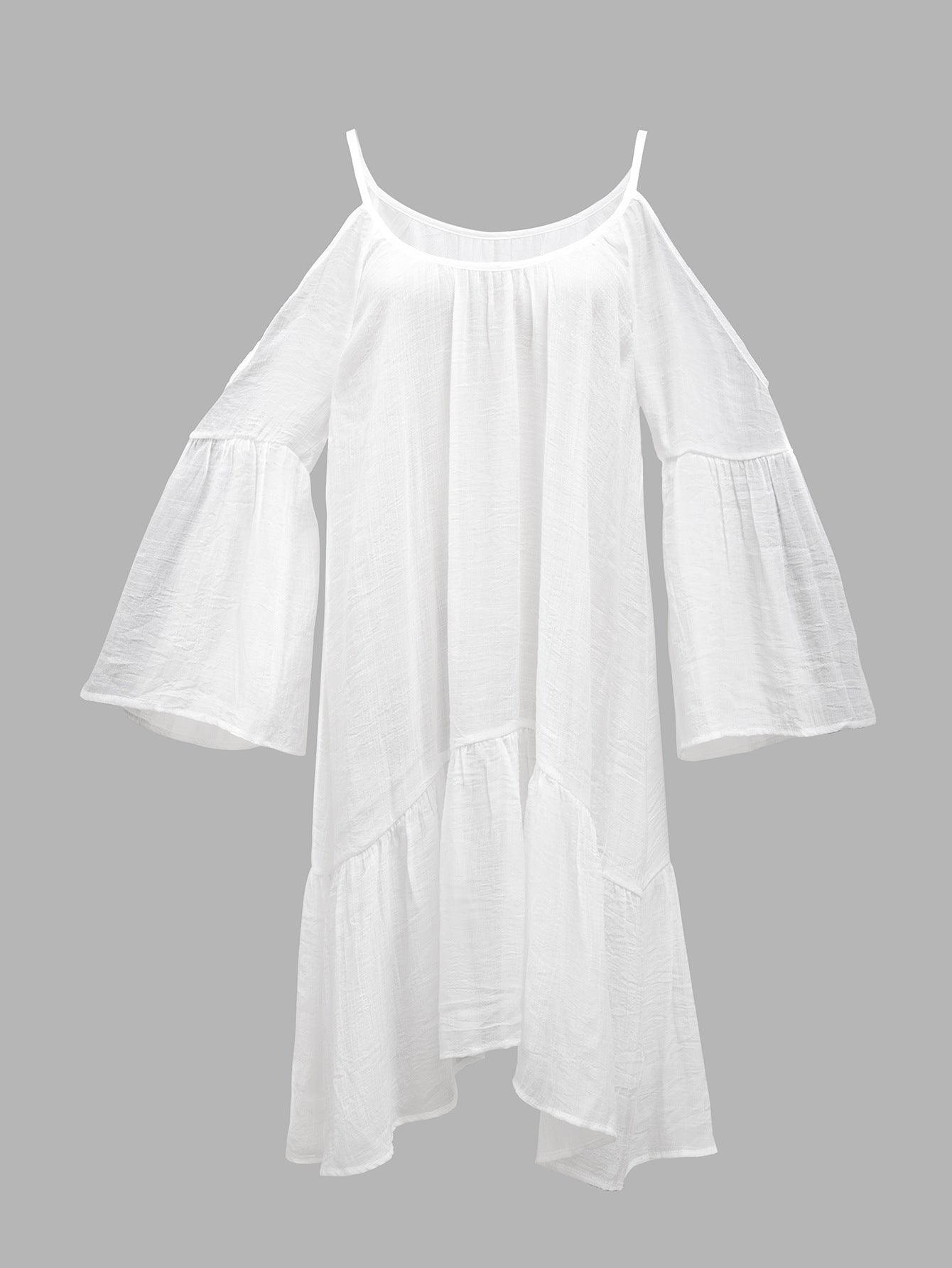 Ladies airy beach tunic with wide oversized cut Ivyshape
