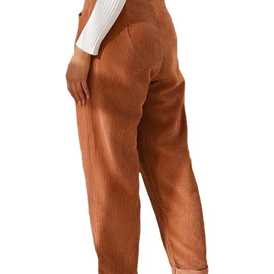 Women's High-Waisted Textured Pants Ivyshape