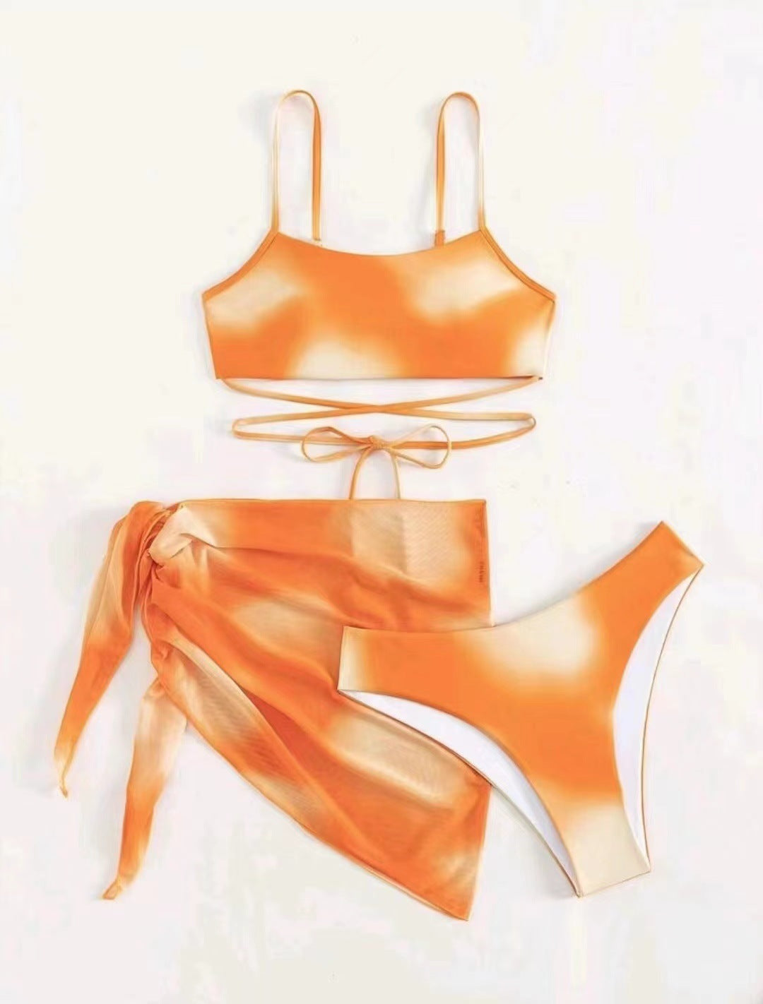 Women Bikini Set with Asymmetrical Skirt Ivyshape
