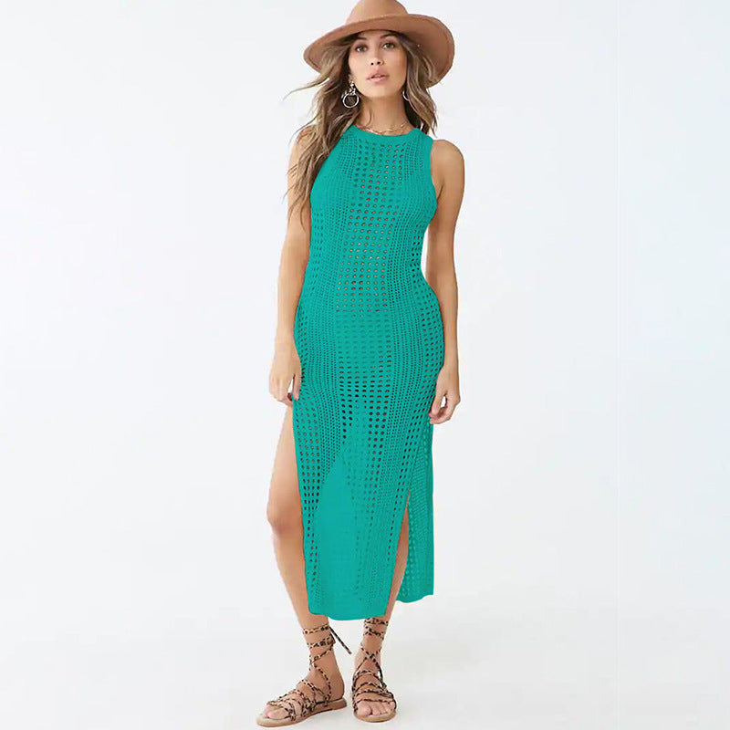 Women’s Maxi Dress with Refined Crochet Pattern Ivyshape