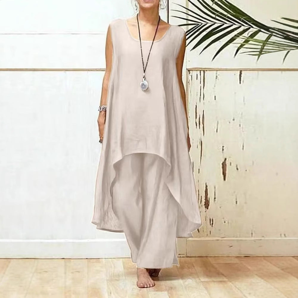 Women's Flowing Tunic Maxi Jumpsuit Ivyshape