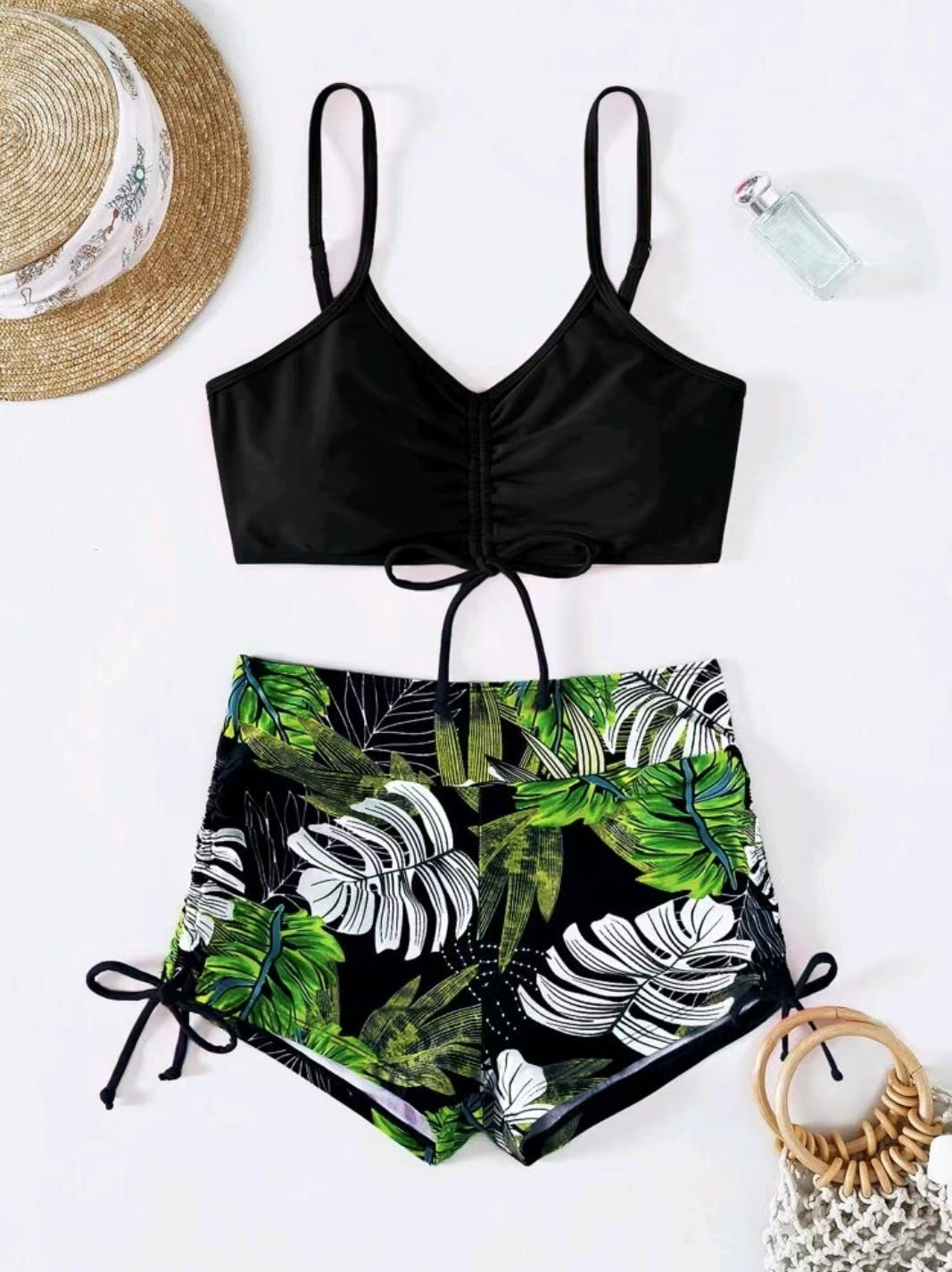 Women's bikini set with adjustable top and trendy shorts Ivyshape