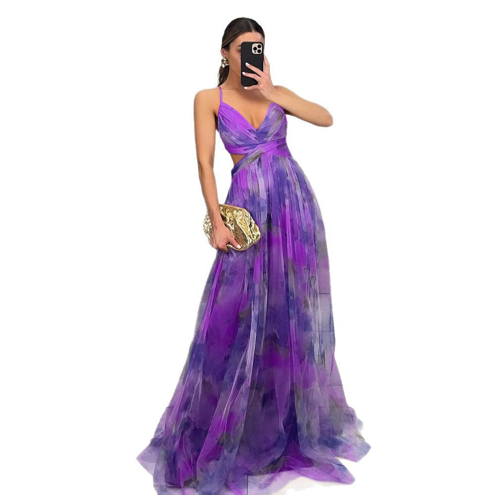 Women Floral Maxi Dress Ivyshape