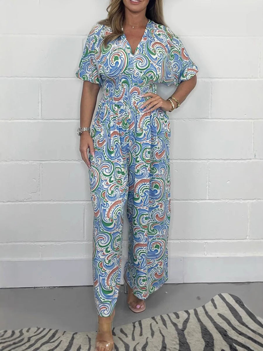 Women's Vivid Bohemian Style Overall Ivyshape
