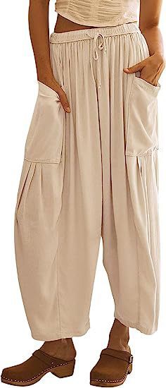 Ladies stylish comfortable cargo pants Ivyshape
