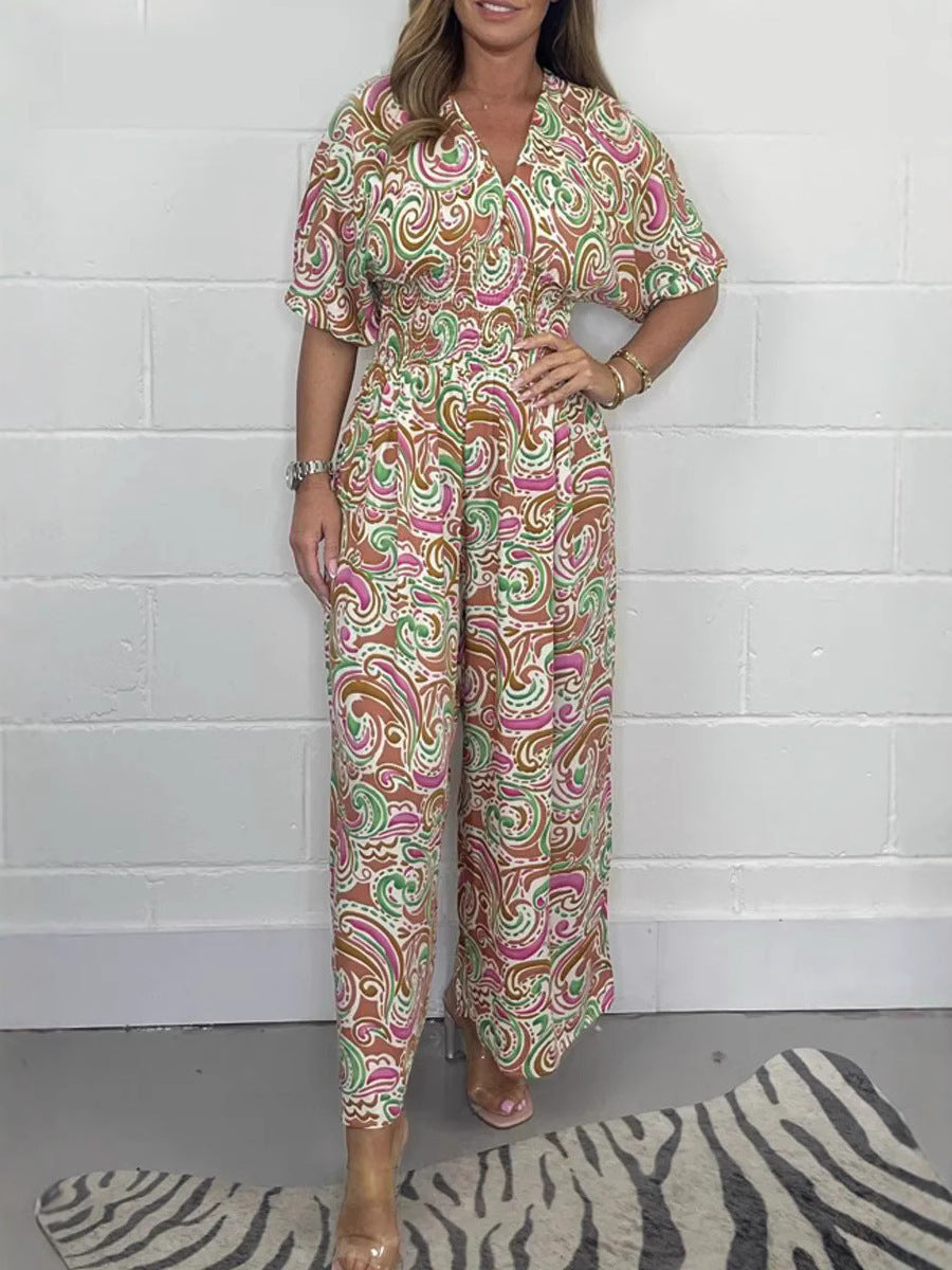 Women's Vivid Bohemian Style Overall Ivyshape