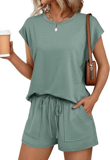 Women's Relaxed Fit Top and Shorts Set Ivyshape