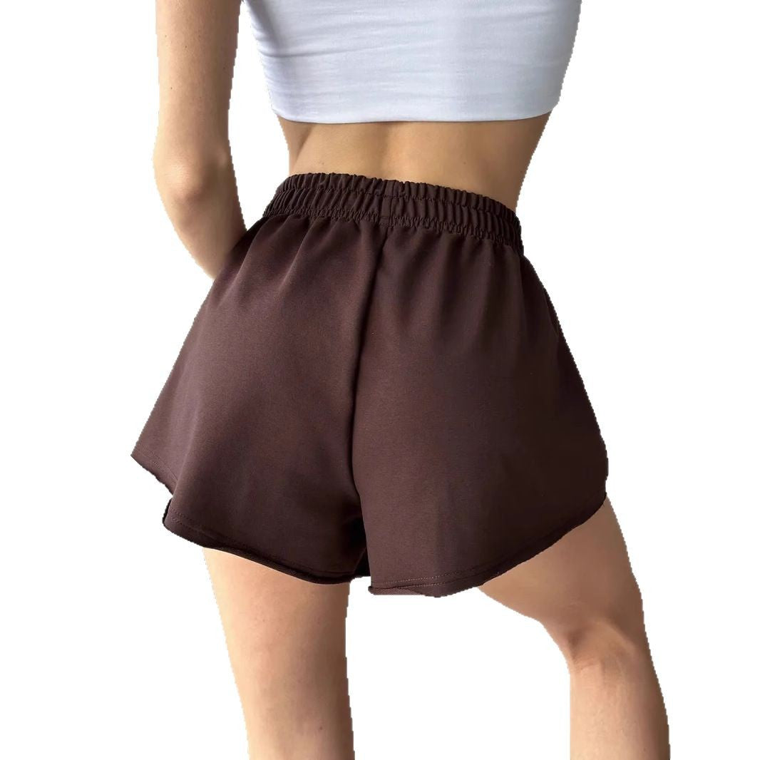 Women's High-Waisted Loose-Fitting Lounge Shorts Ivyshape