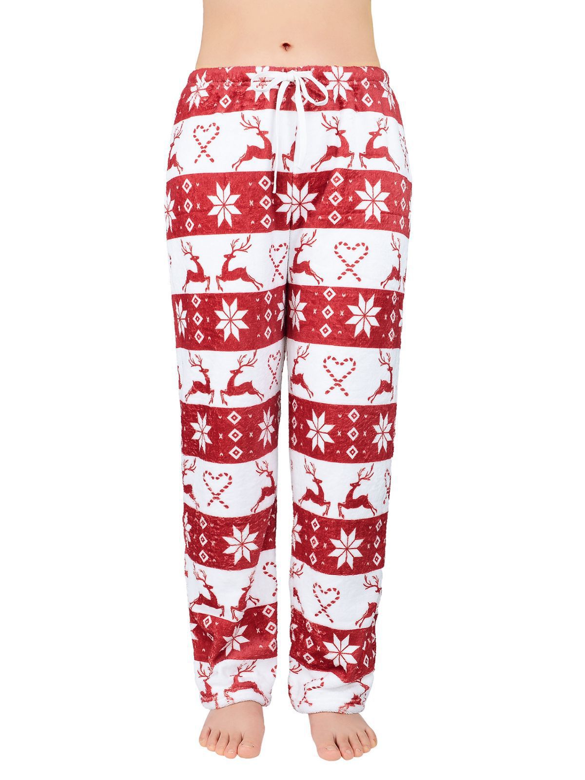 Ladies Relaxed Fit Leopard Print Lounge Pants Ivyshape