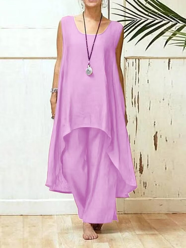 Women's Flowing Tunic Maxi Jumpsuit Ivyshape