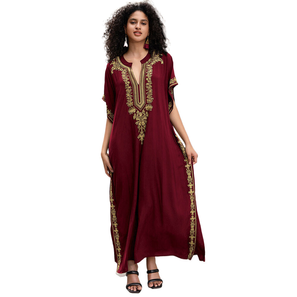 Ladies Elegant Kaftan with intricate embroidery details Ivyshape