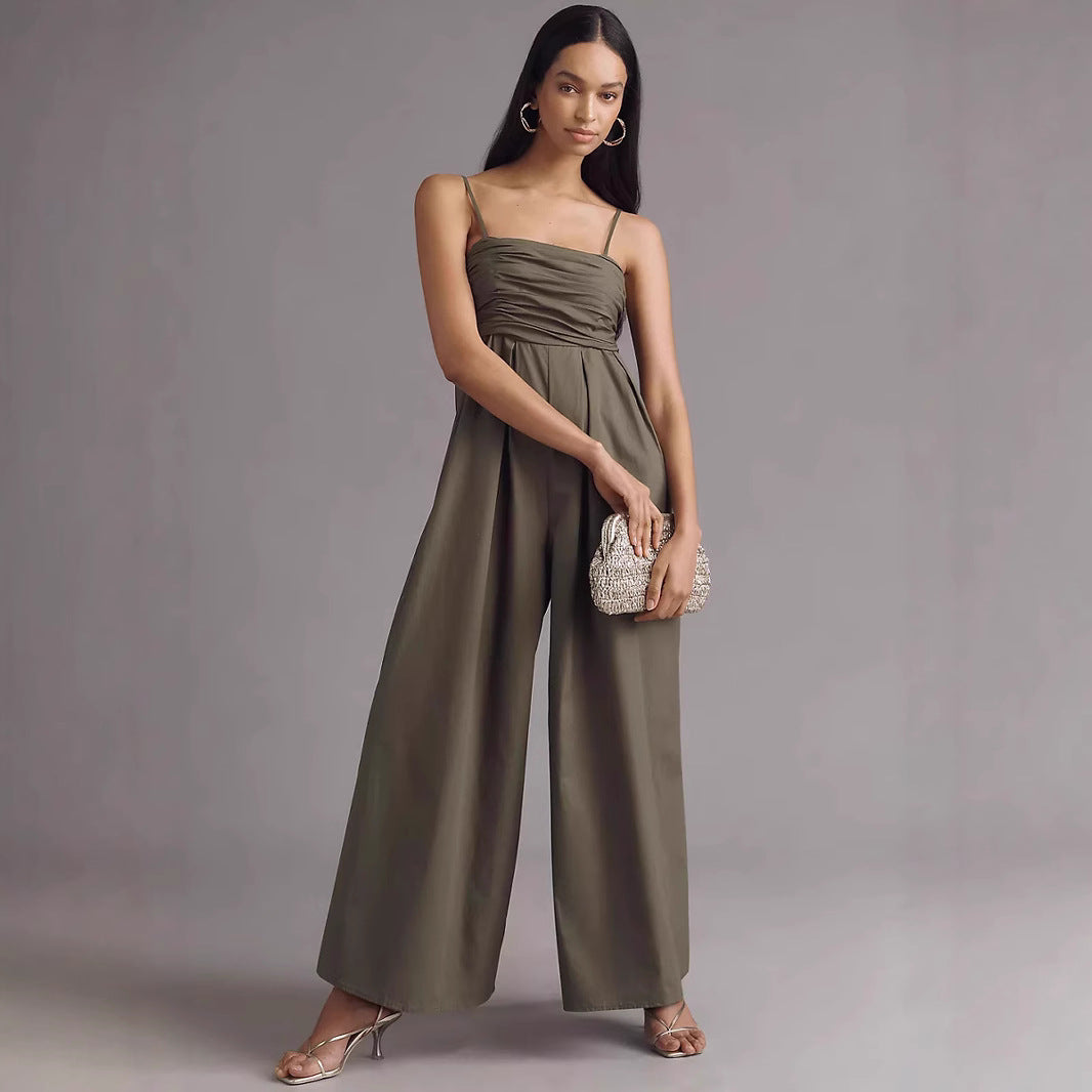 Women Elegant Flower Maxi Jumpsuit Ivyshape