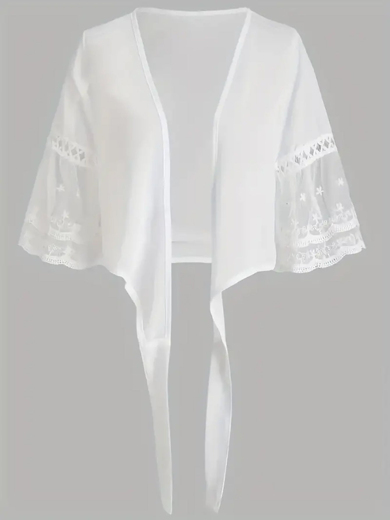 Ladies airy lace summer jacket Ivyshape