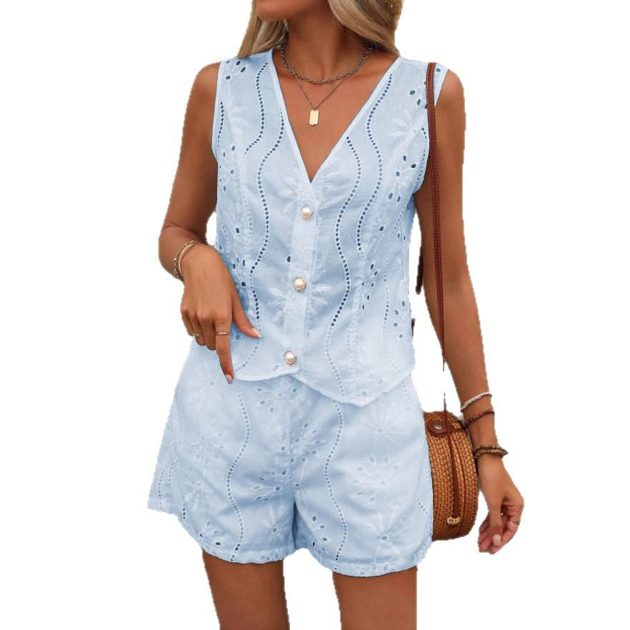 Women's Fitted Blouse with Buttons Ivyshape