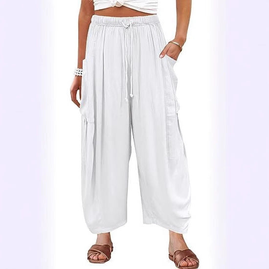 Ladies stylish comfortable cargo pants Ivyshape