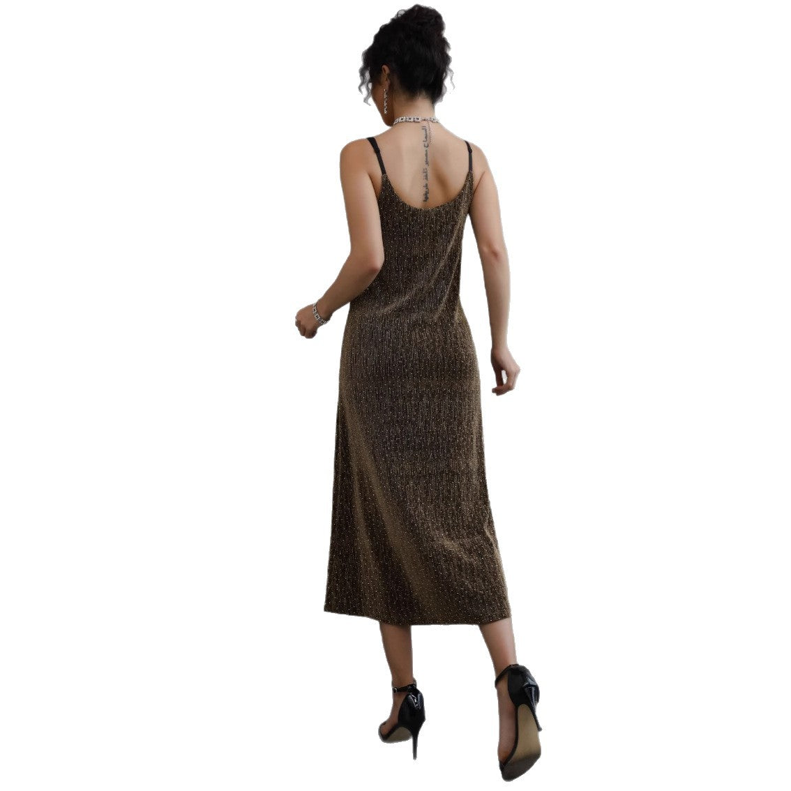Women's Elegant Knit Midi Dress Ivyshape