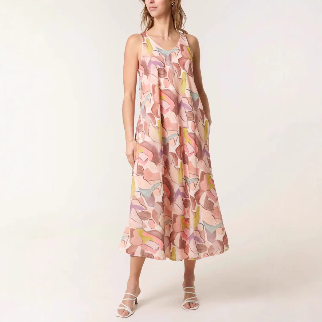 Women's art-inspired maxi dress Ivyshape