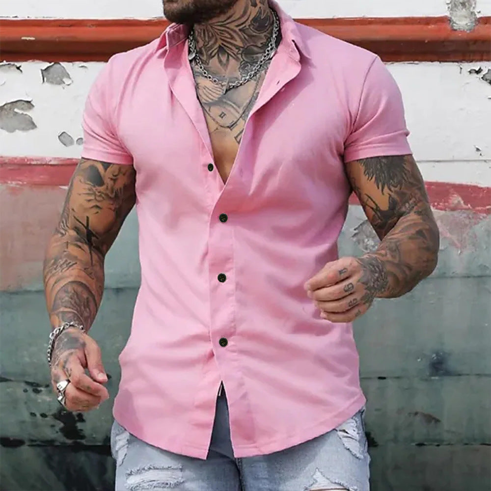 Mateo | Camicia da uomo slim fit a maniche corte
