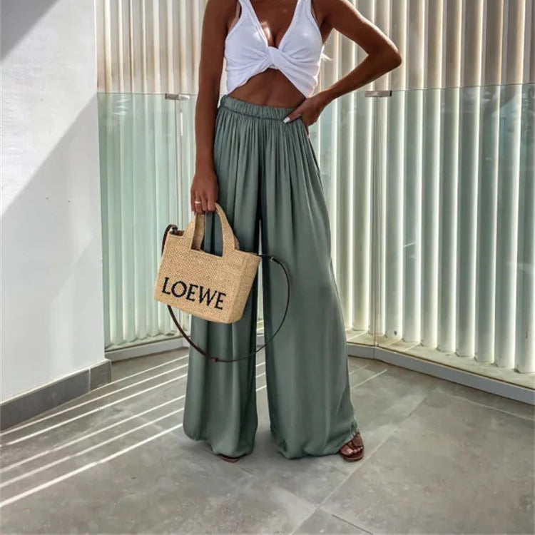 Women's flowing wide pants Ivyshape