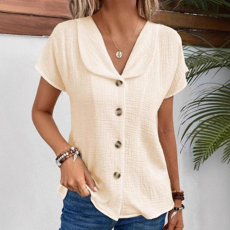 Women’s lightweight blouse with button details Ivyshape