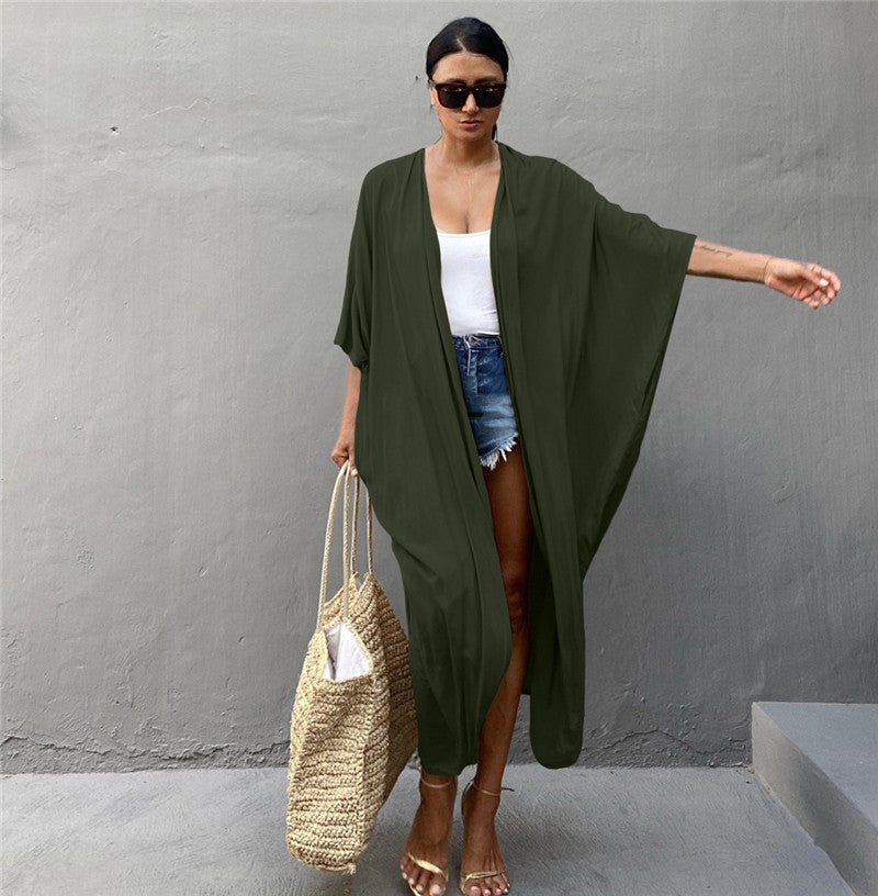 Ladies elegant beach coat Ivyshape